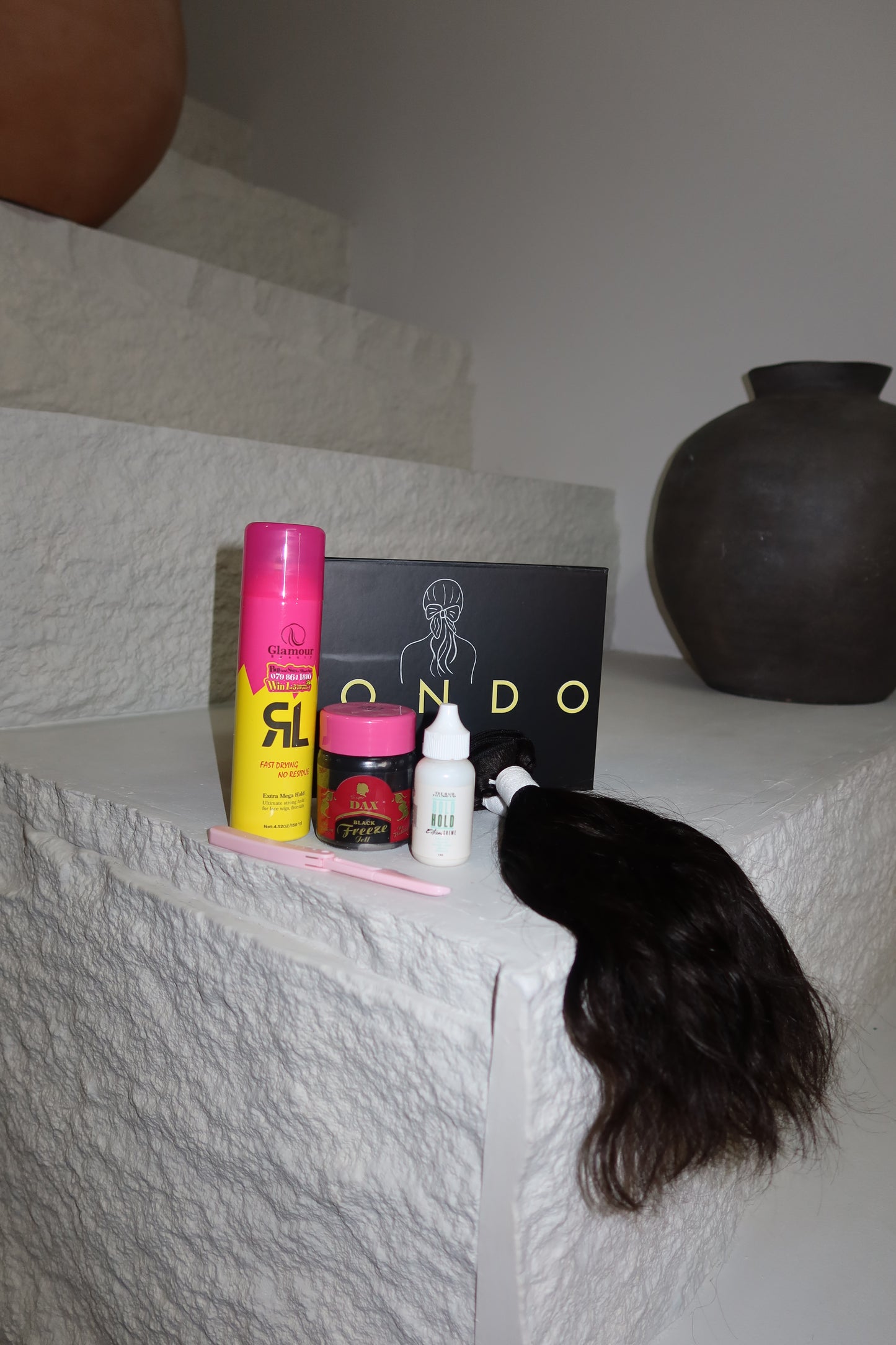 Frontal ponytail box